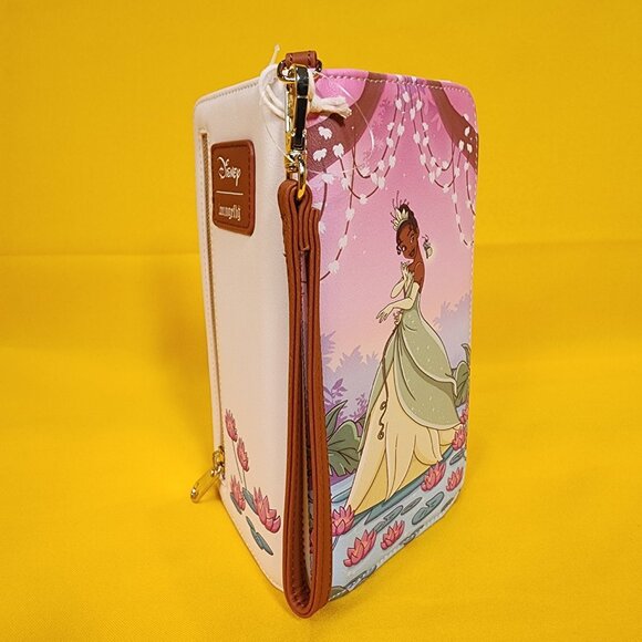 Loungefly Disney The Princess And The Frog Tiana Bayou Sunset Tech Wallet NEW - Picture 12 of 13